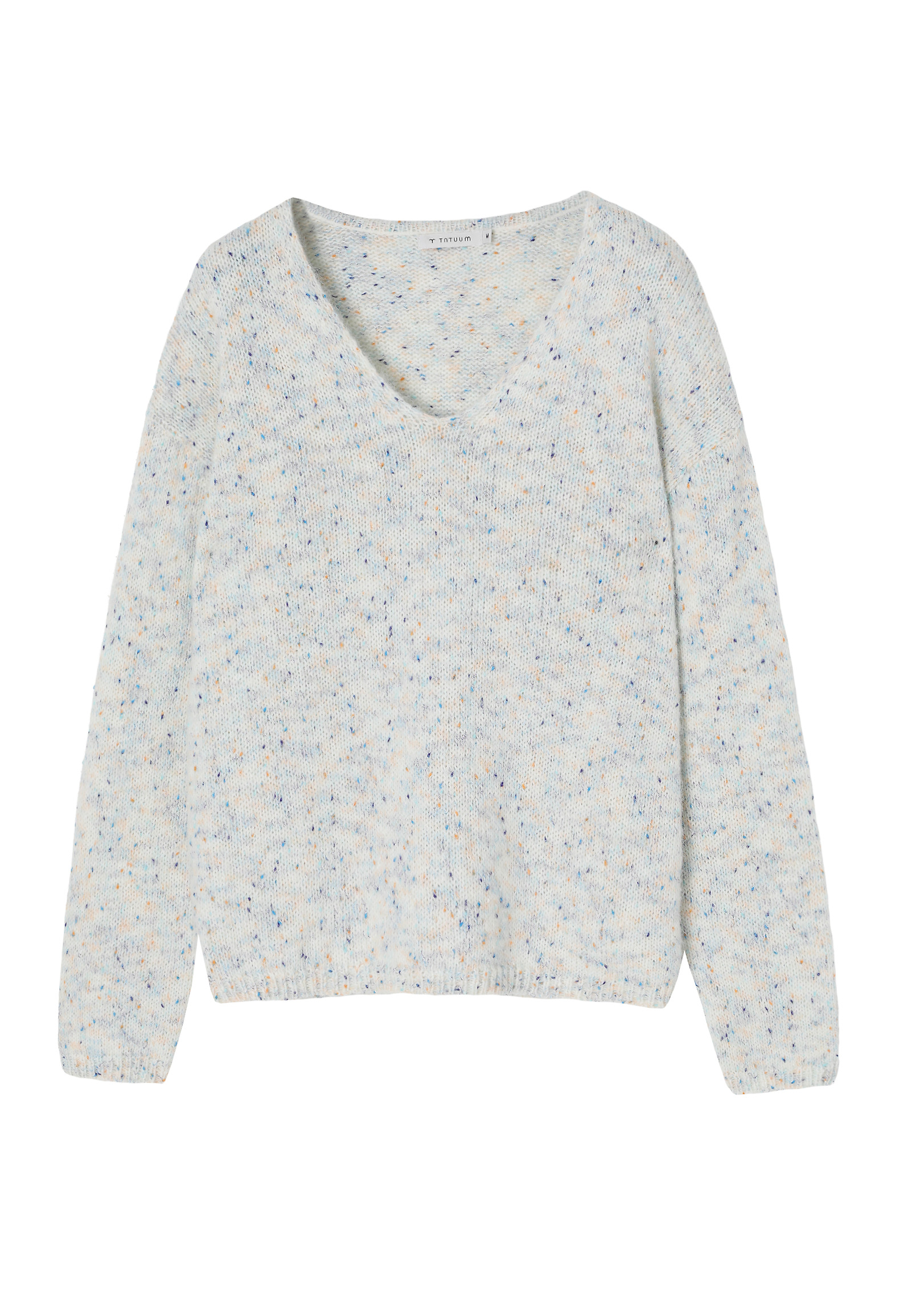 LUŹNY SWETER Z WEŁNĄ - SOLO LUŹNY SWETER Z WEŁNĄ - SOLO ZIELONY 112727