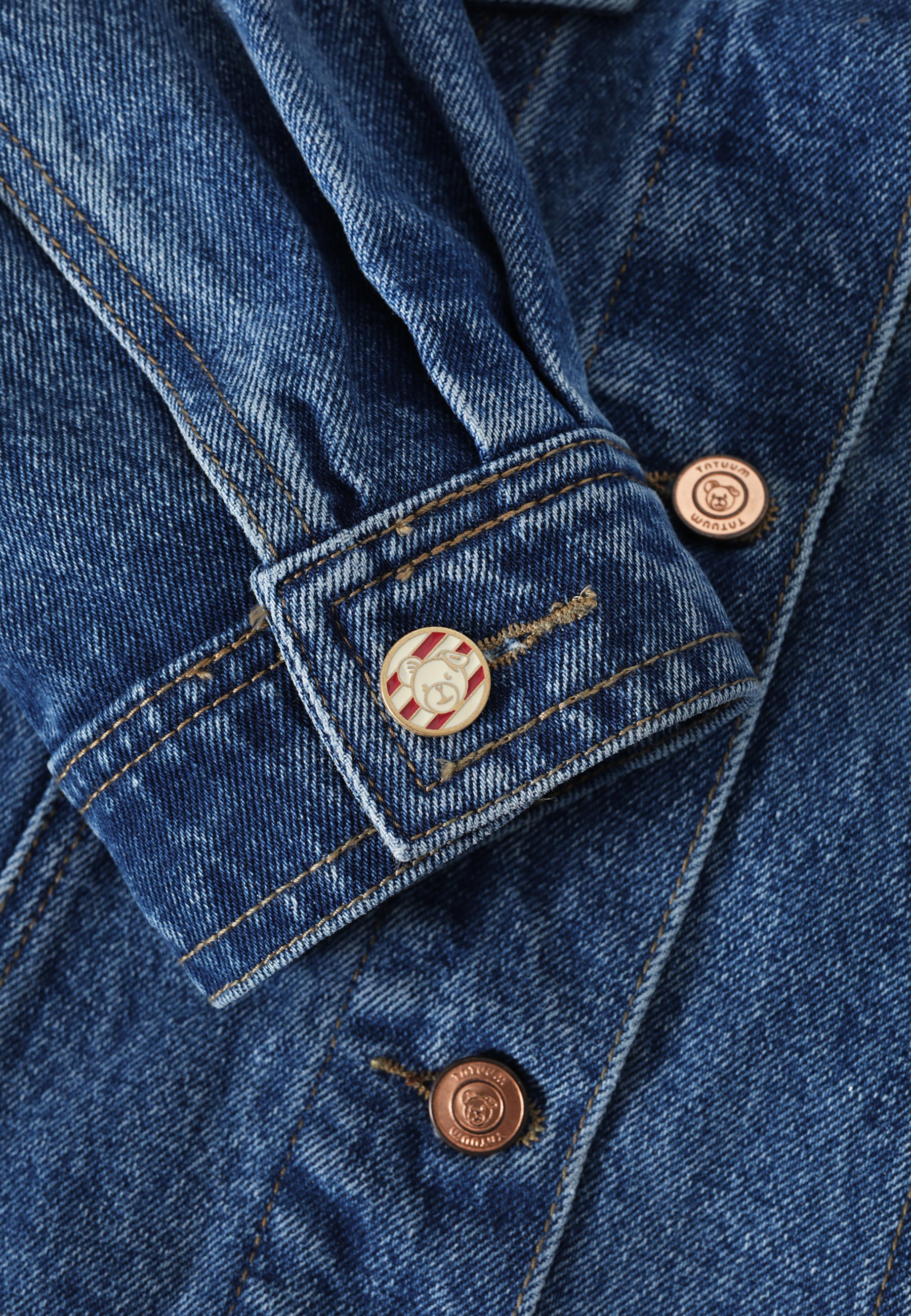 TKANINOWA KURTKA DENIM Z MOTYWEM MISIA USZATKA – BERNALI NIEBIESKI 2