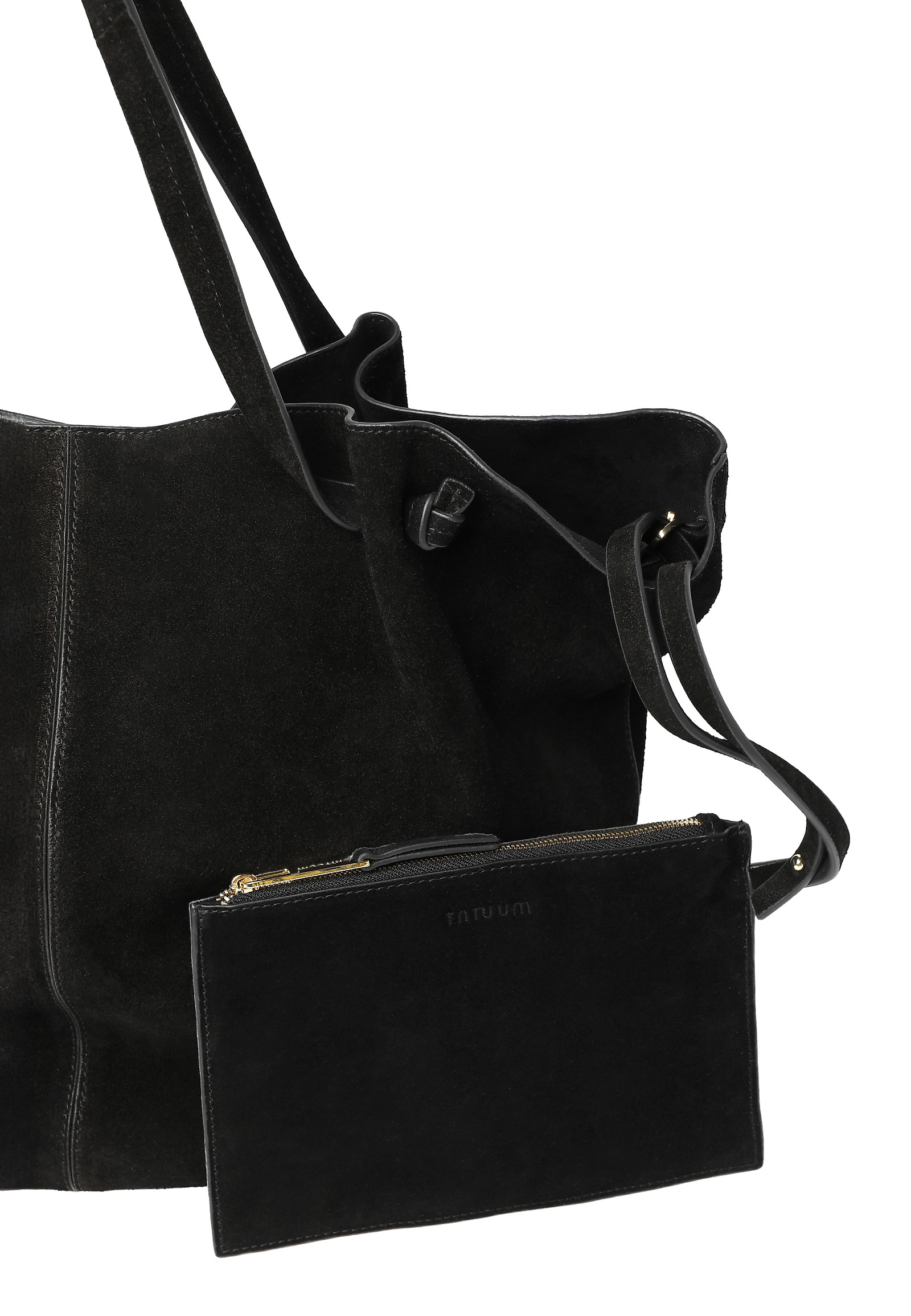 SEMIŠOVÁ TAŠKA S KOZMETICKOU TAŠTIČKOU - ORIA SEMIŠOVÁ TAŠKA S KOZMETICKOU TAŠTIČKOU - ORIA ČIERNA 118647