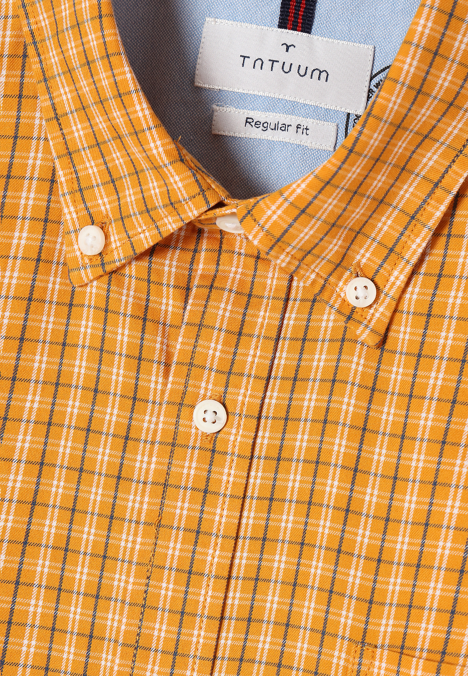MEN'S CHECKERED SHIRT CHARLES 1 CLASSIC MEN'S CHECKERED SHIRT CHARLES 1 CLASSIC YELLOW 76404