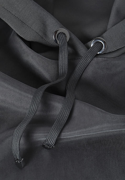 LADIES’ SWEATSHIRT WITH A HOOD MINIKA GREY 2