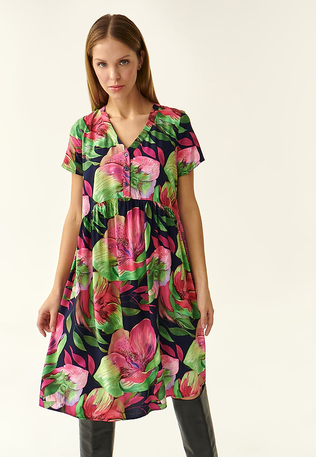 SHORT PRINTED DRESS SFORI SHORT PRINTED DRESS SFORI MULTIKOLOR 2