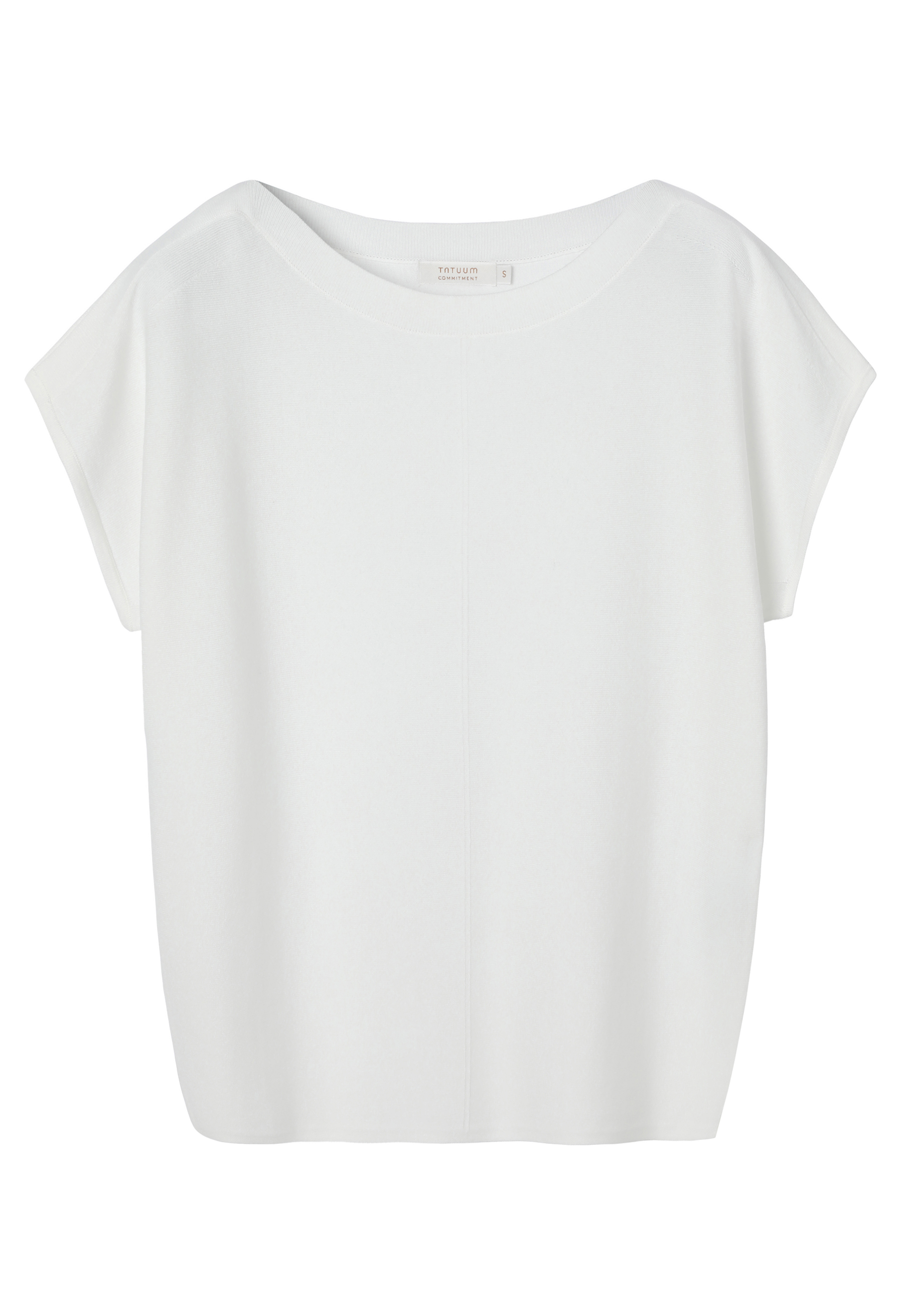 DZIANINOWA BLUZKA Z WISKOZĄ LENZING™ ECOVERO™ - IVENI BIAŁY 2