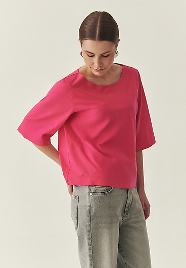 KLASYCZNA BLUZKA Z BAWEŁNĄ - KERO KLASYCZNA BLUZKA Z BAWEŁNĄ - KERO