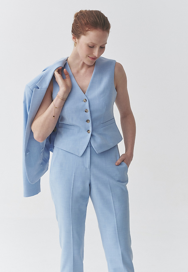 FITTED BLAZER - REMA FITTED BLAZER - REMA NIEBIESKI 7