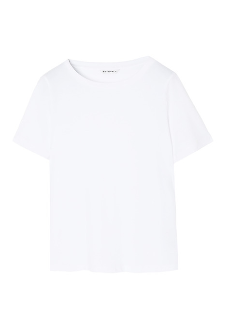 LADIES' SHORT SLEEVED BOXY T-SHIRT — DELOR WHITE 2
