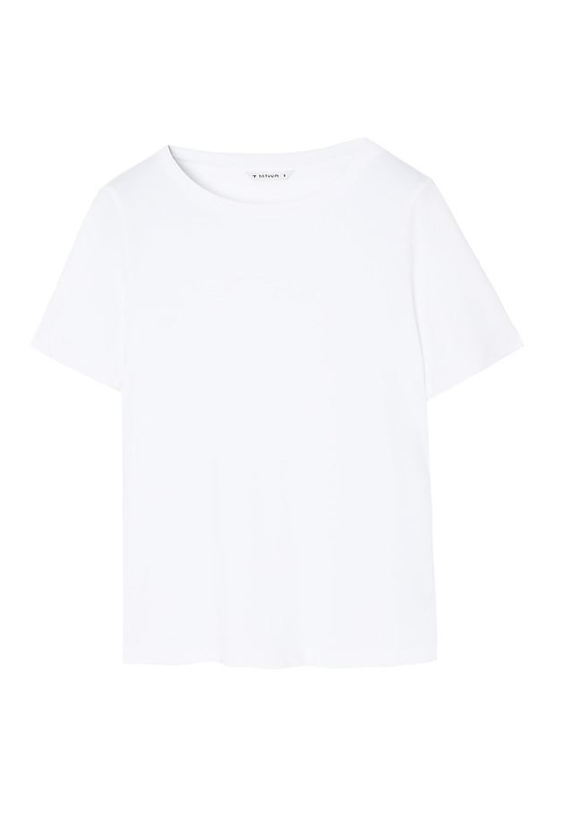 LADIES' SHORT SLEEVED BOXY T-SHIRT — DELOR LADIES' SHORT SLEEVED BOXY T-SHIRT — DELOR BIAŁY 7