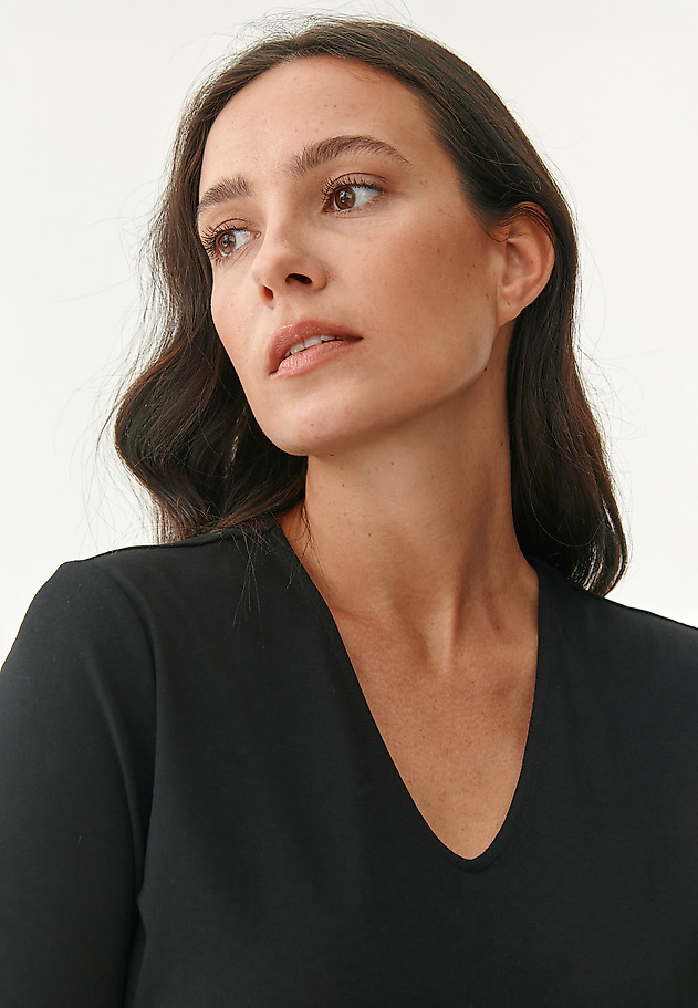 LADIES' DRAPED DRESS RIRI LADIES' DRAPED DRESS RIRI CZARNY 4