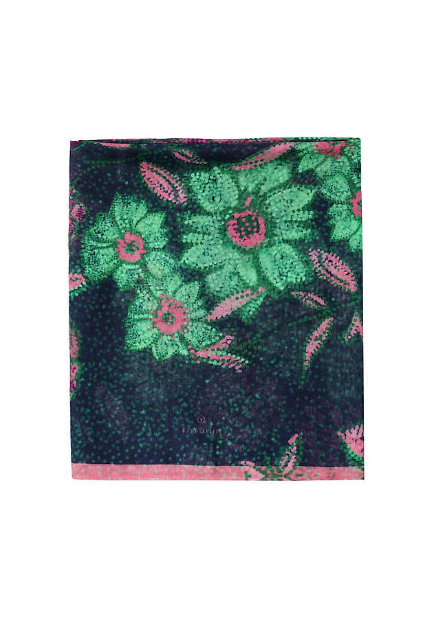 VISCOSE SCARF WITH FLORAL MOTIF - MOSAIC VISCOSE SCARF WITH FLORAL MOTIF - MOSAIC MULTIKOLOR 4