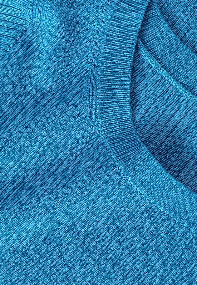 FITTED RIBBED LADIES’ SWEATER - SALMIKO FITTED RIBBED LADIES’ SWEATER - SALMIKO NIEBIESKI 6