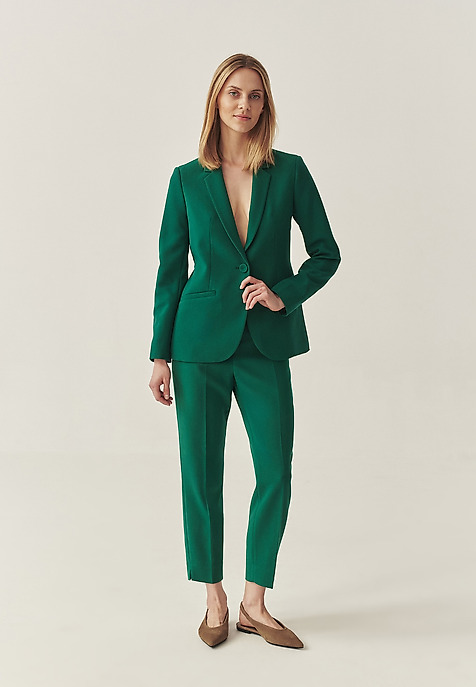 CLASSIC BUTTON-DOWN BLAZER - RAMONA GREEN 2