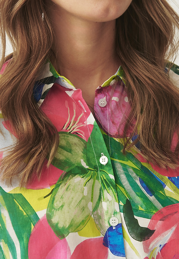 COTTON SHIRT WITH ORIGINAL PATTERN - MARA COTTON SHIRT WITH ORIGINAL PATTERN - MARA MULTIKOLOR 4
