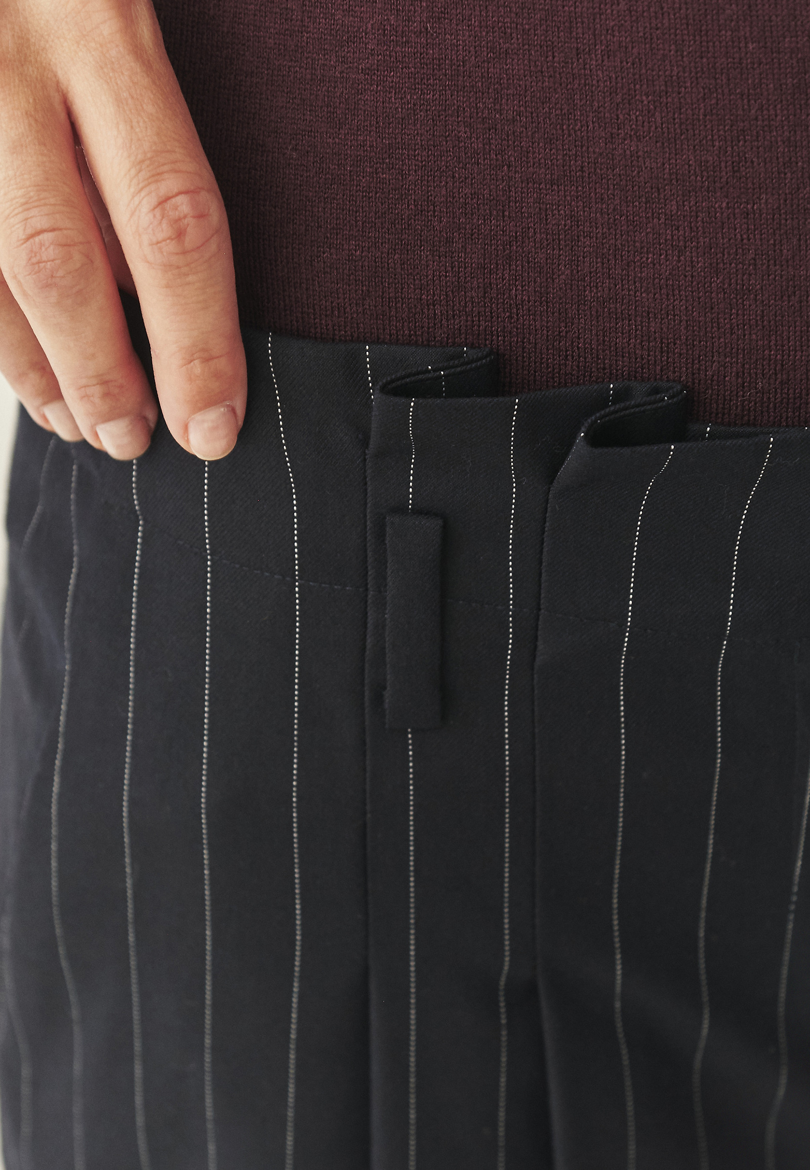 WOVEN STRIPED TROUSERS - NEW YORK WOVEN STRIPED TROUSERS - NEW YORK VIACFAREBNÝ 116024