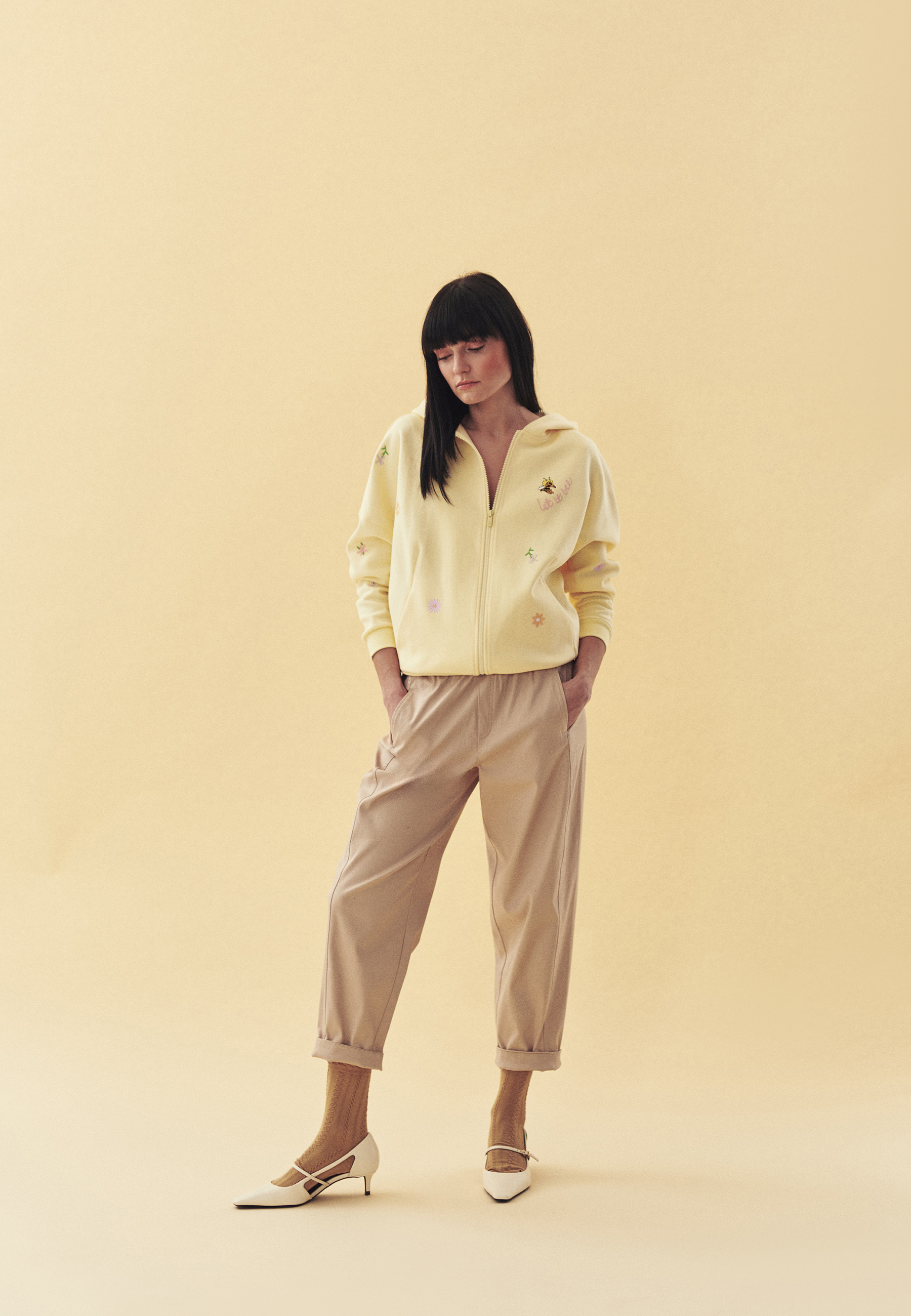 spodnie damskie tkaninowe SERDI 1