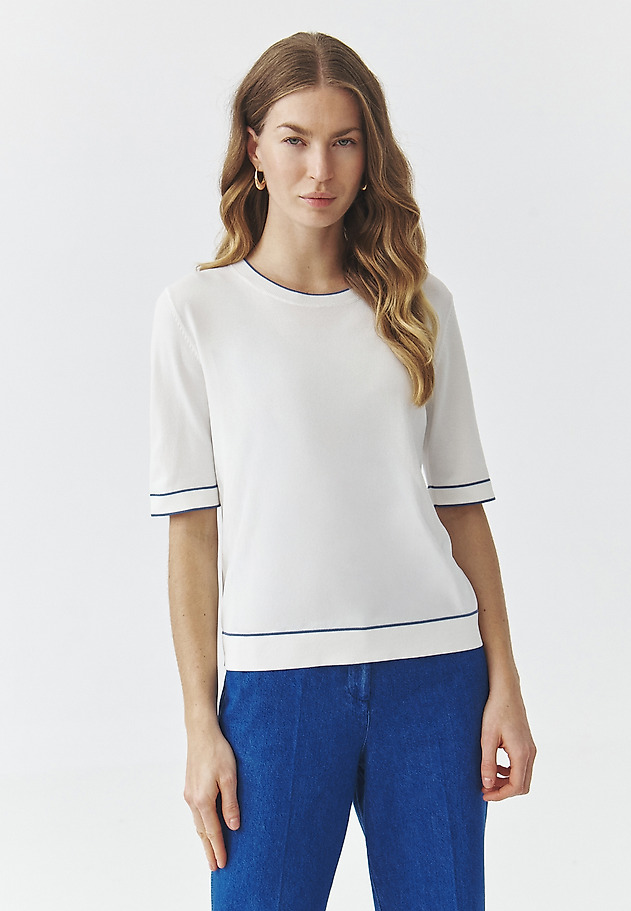 SHORT SLEEVE BLOUSE — SIMPLY SHORT SLEEVE BLOUSE — SIMPLY ECRU 4