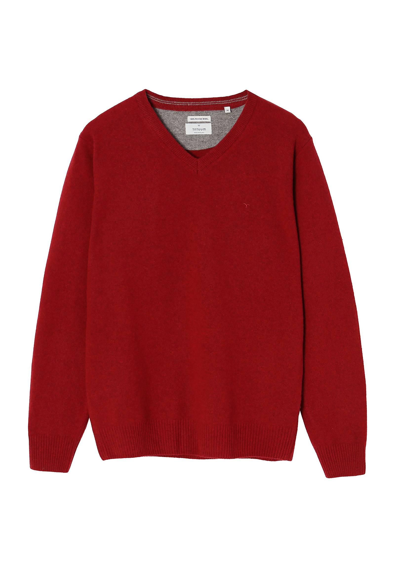 WEŁNIANY SWETER MĘSKI MARK 1 WEŁNIANY SWETER MĘSKI MARK 1 CZERWONY 83178