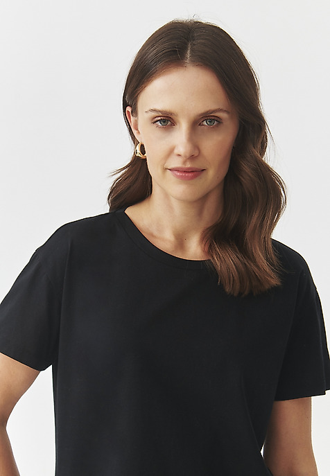OVERSIZE COTTON T-SHIRT — CARLA BLACK 2