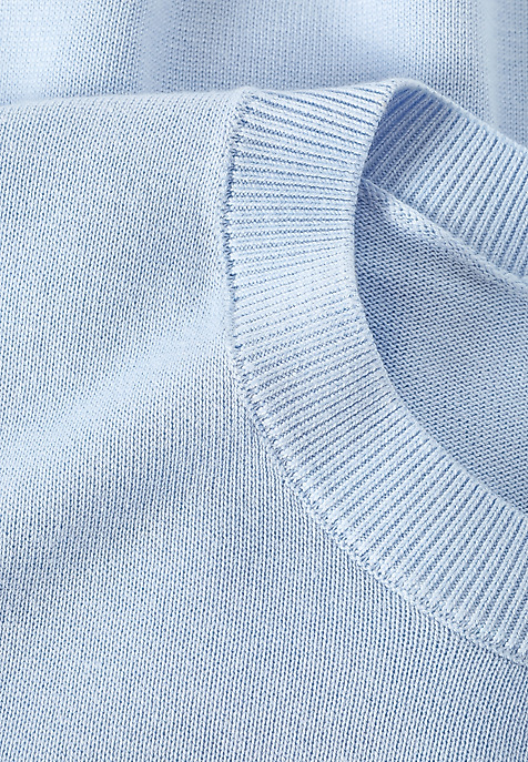 VISCOSE-COTTON JUMPER - AUGUST BLUE 2