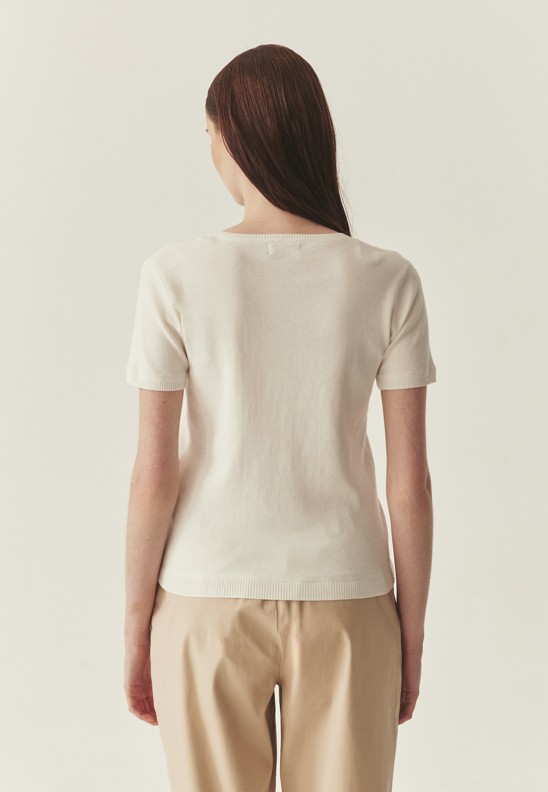 bluză tricotată pentru femei EMIS ALB 2