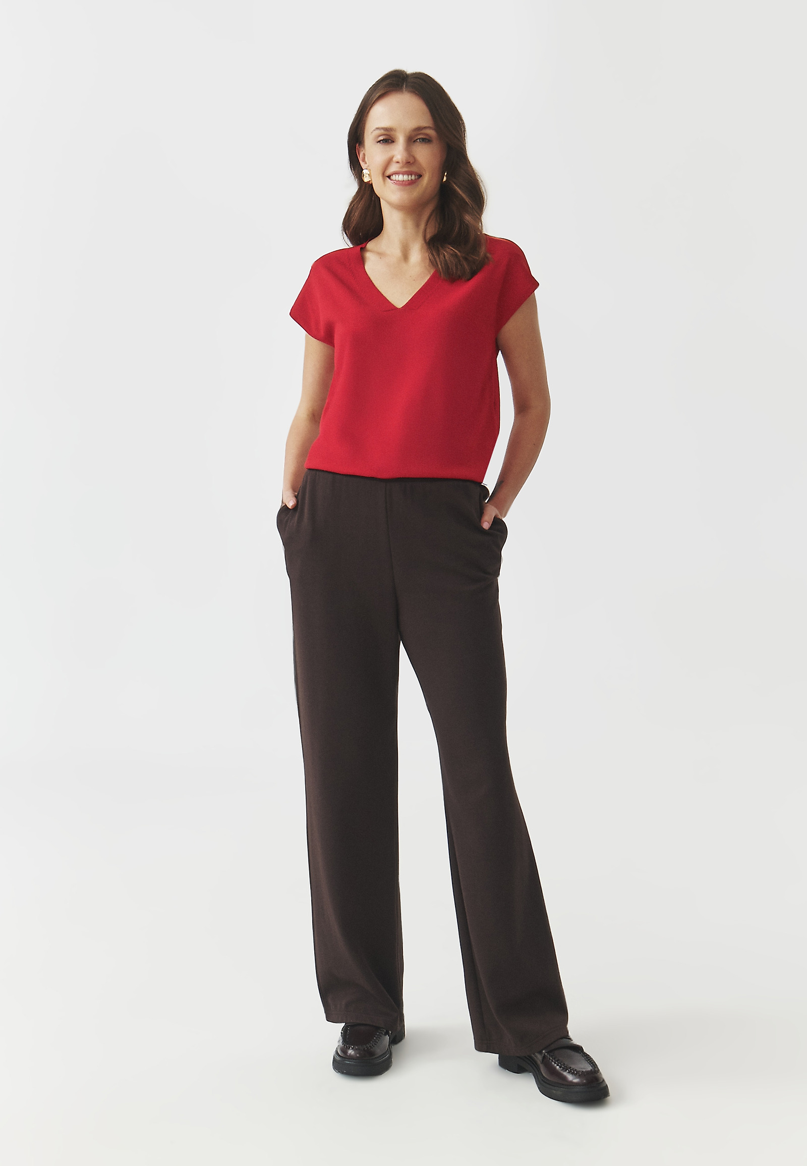 BLÚZKA Z VISKÓZOVEJ PRIADZE – ITO 1 BLÚZKA Z VISKÓZOVEJ PRIADZE – ITO 1 ČERVENÁ 107206