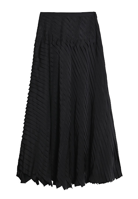 LADIES’ SKIRT WIH DECORATIVE STITCHING DAKNA BLACK 2