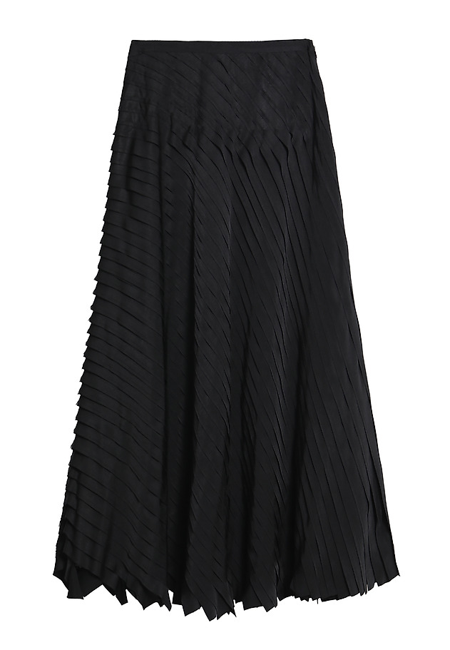 FUSTĂ DE DAMĂ, DIN ȚESĂTURĂ, CU CUSĂTURI DECORATIVE DAKNA FUSTĂ DE DAMĂ, DIN ȚESĂTURĂ, CU CUSĂTURI DECORATIVE DAKNA NEGRU 5