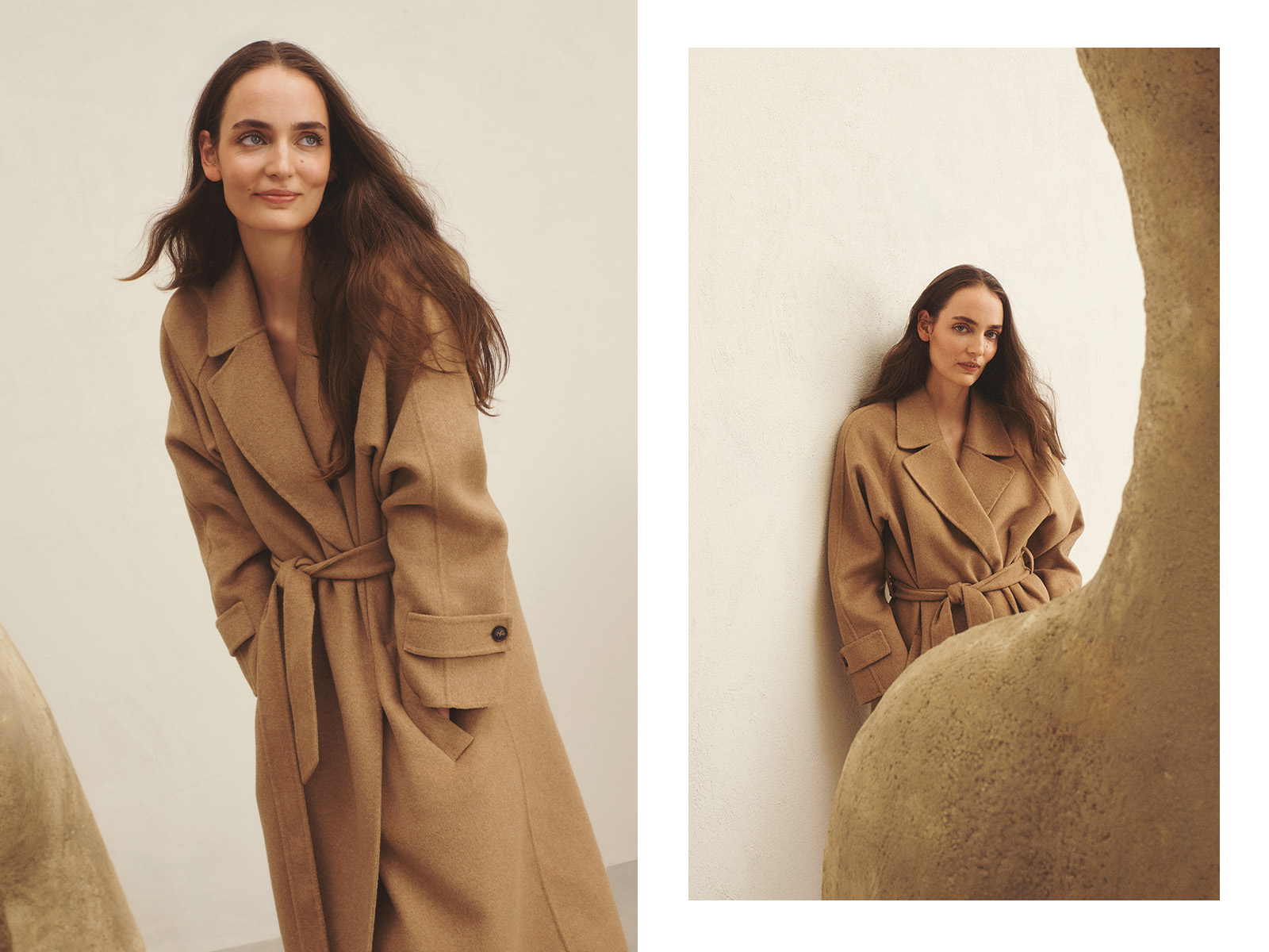 femeie în haină lungă