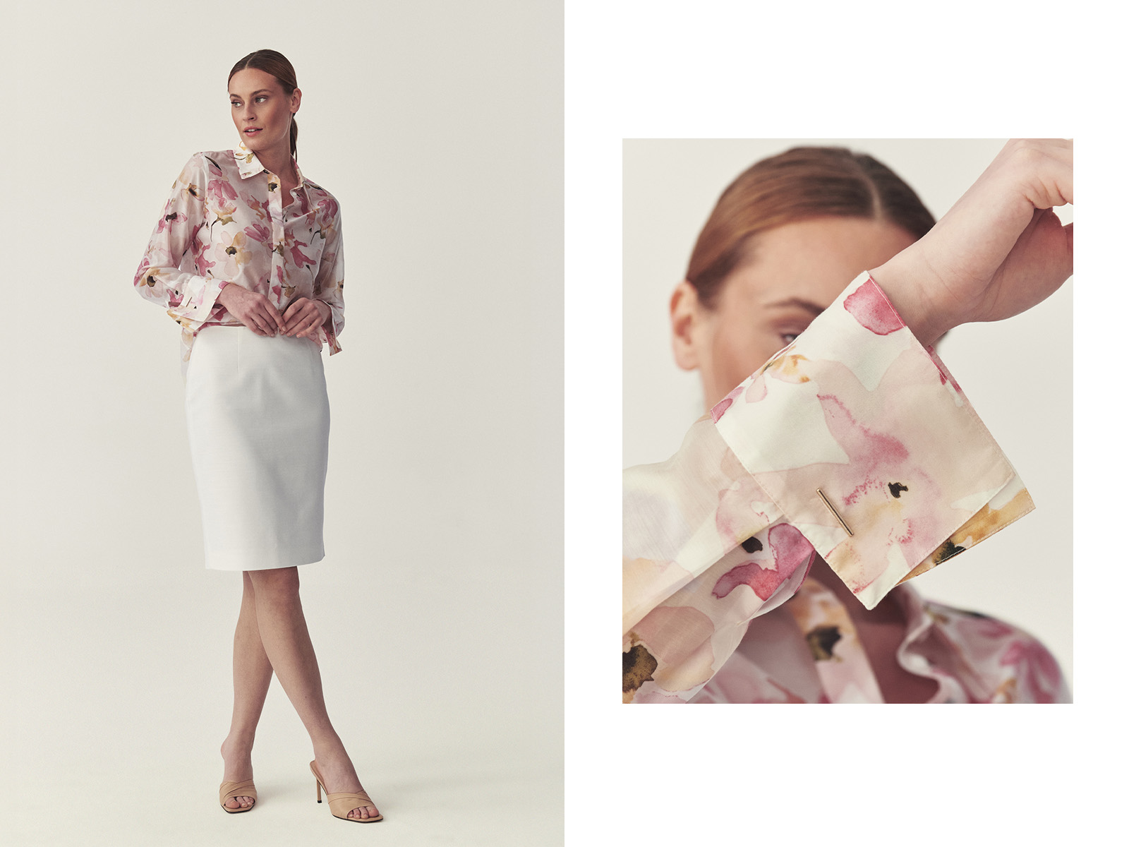 žena v elegantnom outfite